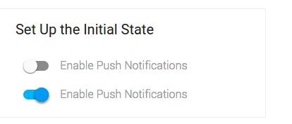 Push Notification Button